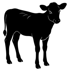 Calf Silhouette vector illustration