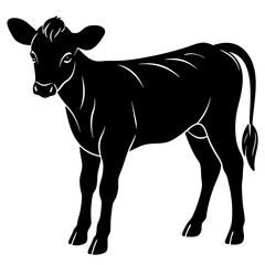 Calf Silhouette vector illustration