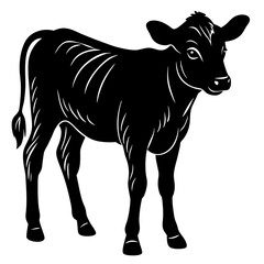 Calf Silhouette vector illustration