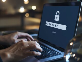 Cybersecurity concept with glowing padlocks, encrypted data streams, secure networks, online privacy tools, firewalls, password protection, cloud security, and futuristic technology visuals for digita