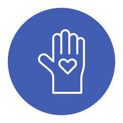 Obraz premium Volunteerism icon vector image. Can be used for Youth Day.