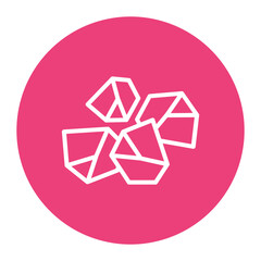 Coal icon vector image. Can be used for Natural Resources.