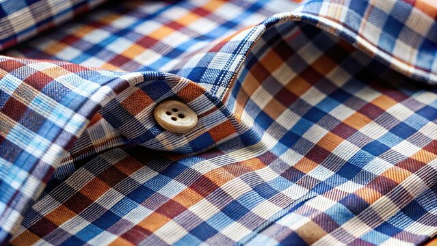 Tattersall Check Shirt Fabric Fashion - Men's Style Textile Pattern