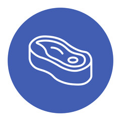 Sirloin Steak icon vector image. Can be used for Butcher.