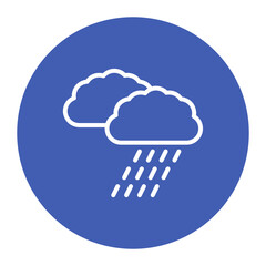 Downpour icon vector image. Can be used for Monsoon.