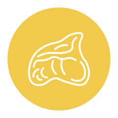 Tripe icon vector image. Can be used for Butcher.