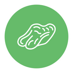 Tongue icon vector image. Can be used for Butcher.