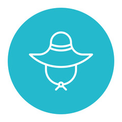 Rain Hat icon vector image. Can be used for Monsoon.