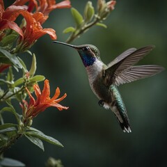Fototapeta premium How fast can a hummingbird beat its wings?