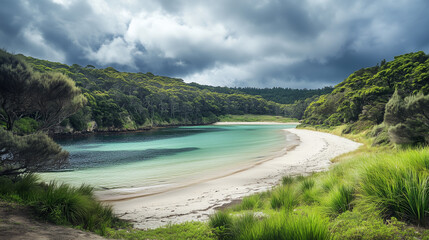A tranquil meadow in spring filled with blooming flowers