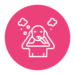 Nicotine Withdrawal icon vector image. Can be used for Quit Smoking.