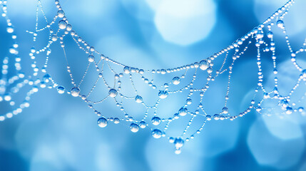 A close-up of dew-covered spid 5682