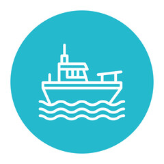 Obraz premium Coastal Patrol icon vector image. Can be used for Harbour.