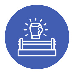 Boxing Fan icon vector image. Can be used for Boxing.
