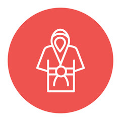 Boxing Robe icon vector image. Can be used for Boxing.