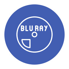 Blu ray Disc icon vector image. Can be used for Data Storage.