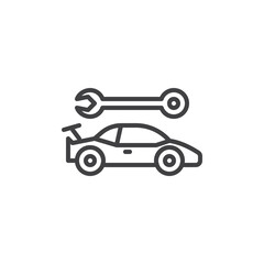 Naklejka premium Pit Lane line icon
