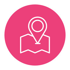 Map icon vector image. Can be used for Private Detective.