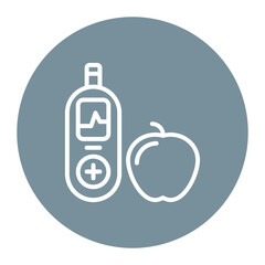 Diabetes Symptoms icon vector image. Can be used for World Diabetes Day.