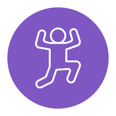 Exercise icon vector image. Can be used for World Diabetes Day.