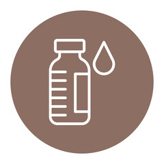 Insulin Vial icon vector image. Can be used for World Diabetes Day.