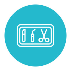 Surgical Tray icon vector image. Can be used for Surgery.