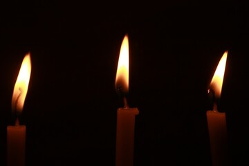 candles in the dark