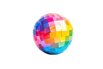 Obraz premium Abstract Watercolor Disco Ball Artwork