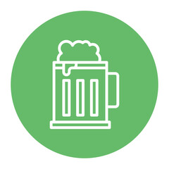 Beer Cup icon vector image. Can be used for Music Festival.