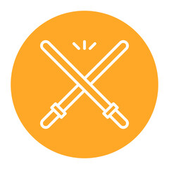 Glow Stick icon vector image. Can be used for Music Festival.