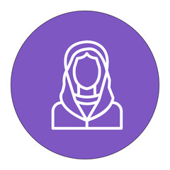 Madonna icon vector image. Can be used for Eighties.