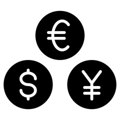 currency solid icon	