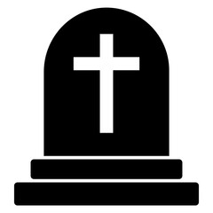 tomb solid icon	