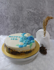 Fruit Jelly Cake with Orange,Grape,Longan,Kiwi,and Strawberry also known as Puding Buah