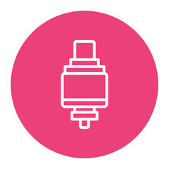 Rebuildable Dripping Atomizer icon vector image. Can be used for Vaping.
