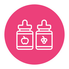 Vape Juice icon vector image. Can be used for Vaping.