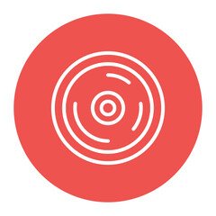 Record Button icon vector image. Can be used for Podcast.