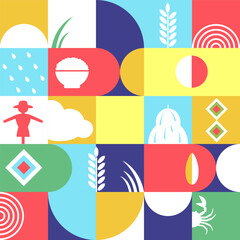 background rice