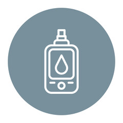 Diabetes Testing Kit icon vector image. Can be used for Diabetes.