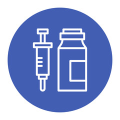 Fototapeta premium Insulin Dosage icon vector image. Can be used for Diabetes.
