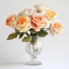 roses in vase
