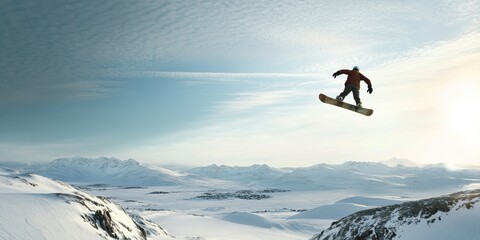 Snowboarding  Adventure and exploration imagery detai