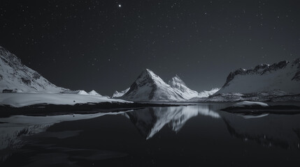 Snow-covered mountain view, Netherlands