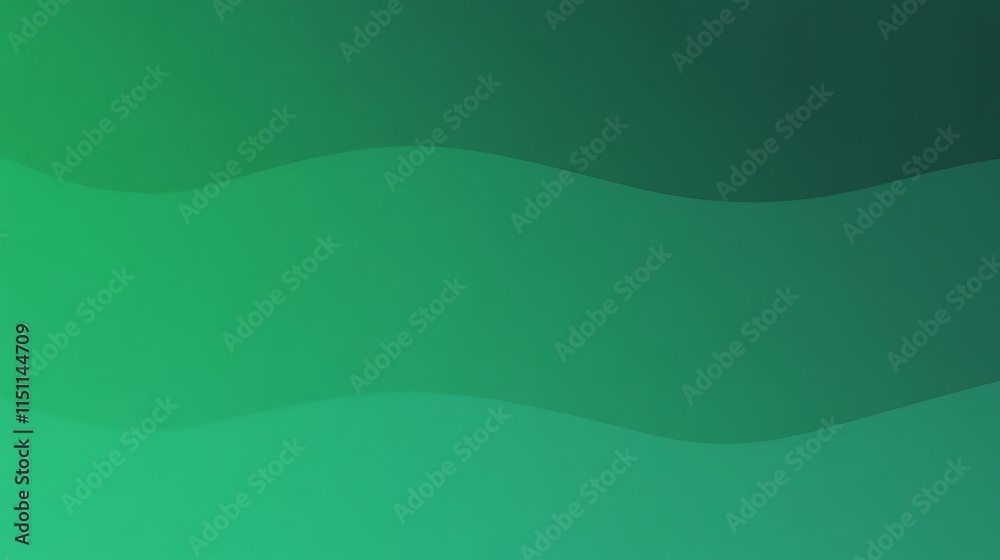 Aufkleber abstract green gradient wave background.