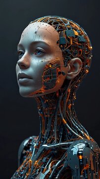 An image that serves as an artificial intelligence logo, that is innovative and impressive robot