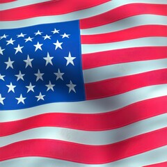 Naklejka premium US Flag American Flag Stars and Stripes National Symbol Patriotic 4th of July Indepe