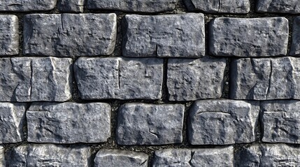Obraz premium Seamless texture of old grey stone wall.