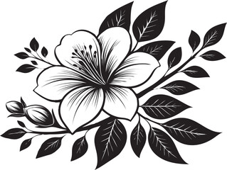 Fototapeta premium flower silhouette