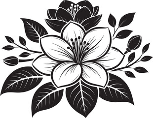 Fototapeta premium flower silhouette