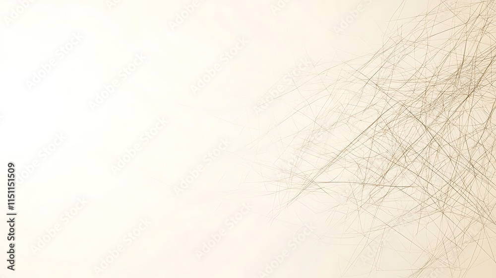 Poster abstract beige background with thin lines.